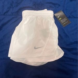 NWT white Nike running shorts